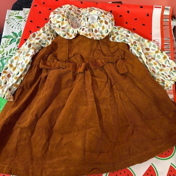 CORDUROY dress with shirt - Picture 1 of 4